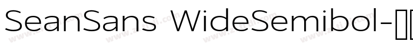 SeanSans WideSemibol字体转换